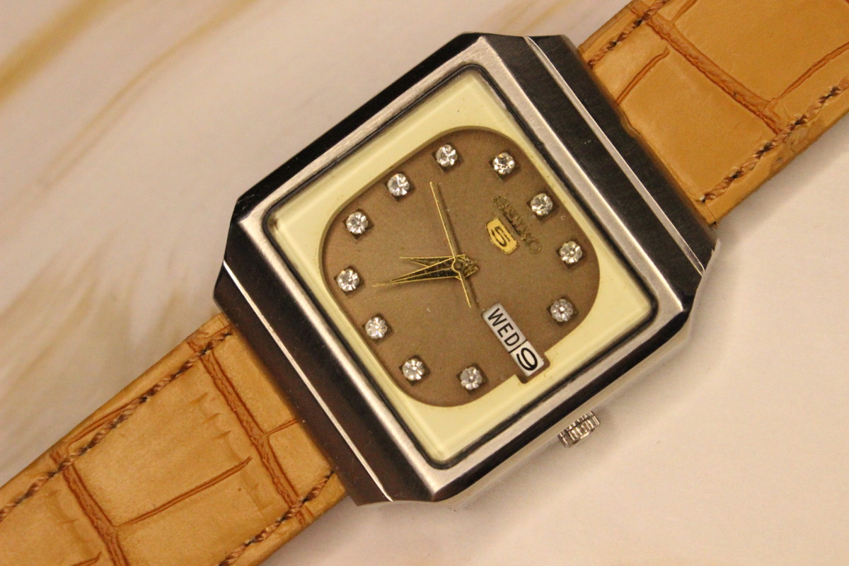 Vintage Seiko 5 Automatic Day Date Watch 6349 Vics Vintage