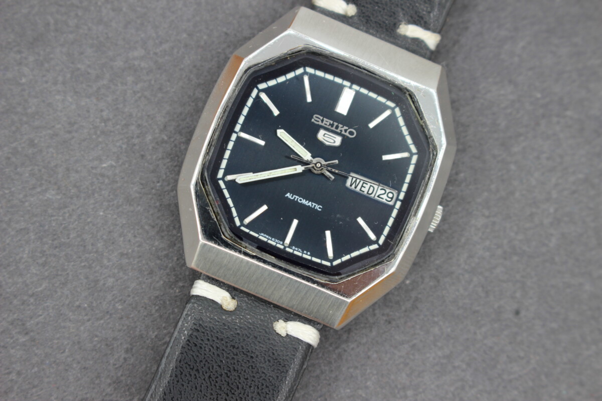 Vintage Seiko 5 Automatic Day Date Watch 6309 Vics Vintage