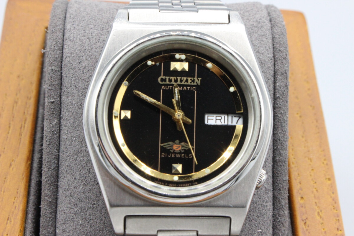 Citizen Eagle 7 Contemporary Black Automatic Vintage Day-Date 